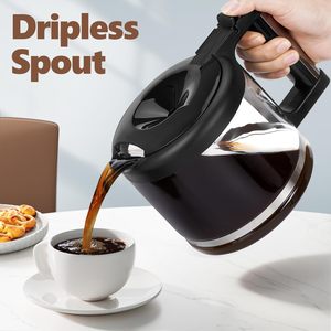 Jarra de Vidrio de Repuesto para <span class=keywords><strong>Cafetera</strong></span> de 10 Tazas, Compatible con De'Longhi COM532M 3066 3067 3093, para <span class=keywords><strong>Cafetera</strong></span> Espresso - Product Image 5
