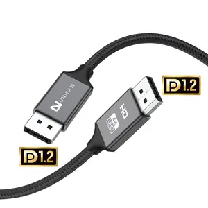Alta calidad 4K DP a DP Audio & Video Cable PVC Jacket para Monitor HDTV Home Theater Proyector PC Aplicación