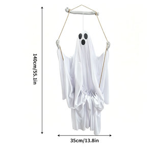 Decoraciones de Silicona Animatrónicas Duraderas para Fiestas de Halloween, Acción de Gracias, Navidad y Año Nuevo, con Diseño de Fantasmas Colgantes para Casas Encantadas - Product Image 3
