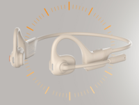 Écouteurs sportifs sans fil ESON Open Ear V5.3 avec indicateur de batterie LED, étanchéité IPX5, suppression du bruit ENC et ajustement personnalisé