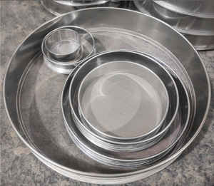 Tamis de test de laboratoire en acier inoxydable 304 personnalisé tamis de test de sable standard de haute précision traitement de soudage à armure toile - Product Image 3