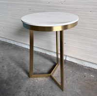 Table d'angle en acier table de canapé table de thé finition personnalisée meubles de salon sur mesure couleur noir blanc or