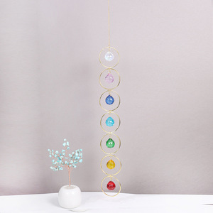 Ownswing คริสตัลบำบัดธรรมชาติคุณภาพสูงหินจักระทั้งเจ็ดเครื่องจับแสงแดดแขวนผนังกระดิ่งลม - Product Image 3