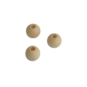 Perline in legno Ilan da 30 mm con foro grande per lavori artigianali e progetti fai da te - Product Image 1