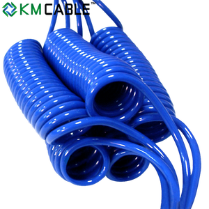 <span class=keywords><strong>Cable</strong></span> Eléctrico en Espiral KMCABLE con Revestimiento de PU, 2, 3, 4 y 5 Núcleos, Retráctil, Color Naranja - Product Image 3