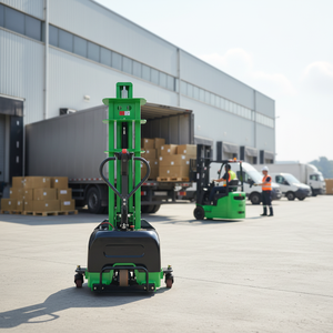 Apilador Autocargable <span class=keywords><strong>de</strong></span> 1T, Apilador con Horquillas, Sistema <span class=keywords><strong>de</strong></span> Elevación Hidráulico, Apilador Portátil Montado para Logística Urbana <span class=keywords><strong>y</strong></span> Entrega - Product Image 2