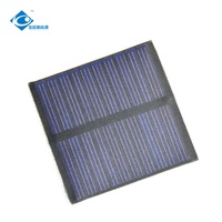 Chargeur solaire flexible d'extérieur ZW-5555-P, panneau solaire PET étanche IP65, panneau solaire laminé EVA 0,09A, 0,45W