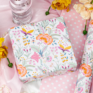 Floral <b>Pattern</b> Gift Wrapping <b>Paper</b> Double-Sided Art <b>Paper</b> for Craft and Packaging 80GSM Eco-Friendly Roll Style - Product Image 1