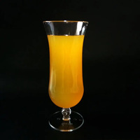 Verre à jus de fruits en plastique Verres à cocktail de forme ronde en verre Hurricane 15 oz pour bars, bars au bord de la piscine, clubs