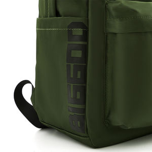 Sacs à dos scolaires unisexes en nylon Oxford de grande capacité, imperméables, tendance, avec fermeture éclair verte anti-vol en polyester - Product Image 3