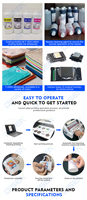 Printer Makanan Otomatis Harga Murah Promosi OEM dengan Lampu LED PVC, Printer UV Flatbed DTG 6090 4060 di Bangladesh