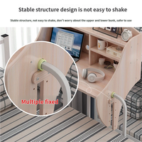 Bureau suspendu moderne et durable pour dortoirs universitaires |   Table d'ordinateur à montage facile, lit superposé essentiel