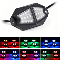 Mehrfarbige RGB LED Rockbeleuchtung IP67 Wasserdicht Auto Radkasten Neonlicht für 4x4 Offroad Jeep Anhänger Marine Schiffe