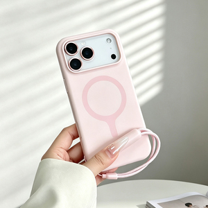 Funda Magnética S128 para iPhone 17 Pro, Funda de Silicona con Cordón para iPhone 12, Funda para Teléfono 18 Pro Max - Product Image 1