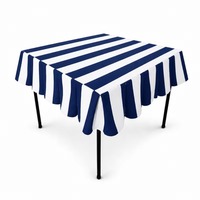 Housse de table de mahjong en toile de coton sur mesure, rayures rose et orange, carrée, lavable