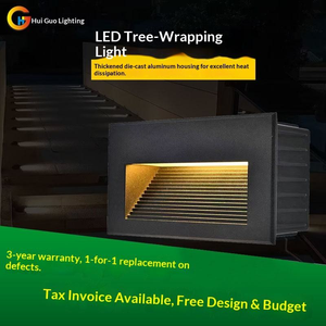 Lumière de <span class=keywords><strong>pied</strong></span> extérieure étanche à <span class=keywords><strong>LED</strong></span> intégrée pour les escaliers, les garde-corps, les parcs, avec température de couleur personnalisable - Product Image 2