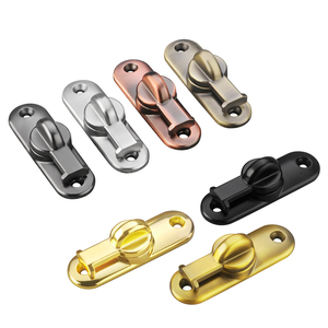 Pestillo de puerta Push-Pull sin perforaciones, cerradura de puerta móvil de aleación de Zinc antirrobo, Perno de inodoro, hebilla de cerrojo de puerta de armario para uso Interior - Product Image 2