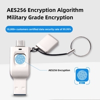Nuova Chiavetta USB Criptata con Impronta Digitale, Interfaccia Universale Dual Type-C per Cellulari e Computer, Alta Capacità