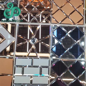 Bán buôn 30x30cm giá thấp tường nội thất trang trí nội thất phòng tắm phòng khách gương tự dính Gạch Mosaic Thủy Tinh - Product Image 1