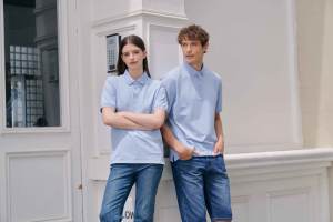 Polo unisexe super confortable en coton uni à col uniforme 220 g/m² Polo Baju Polo MH02 - Product Image 2