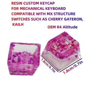 אפוקסי diy שרף keycap שקיפות גבוהה מיובש קטן גיפסופילה פרח מכני מקלדת המקש הסיטונאי - Product Image 5