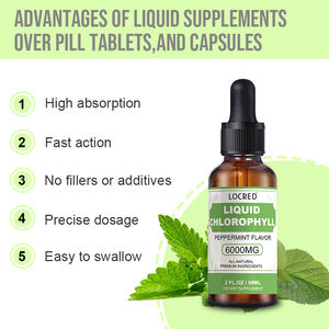Penjualan laris kustomisasi cairan tetesan klorofil rasa Peppermint suplemen makanan untuk dukungan kekebalan tubuh - Product Image 3
