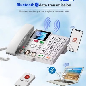 Téléphone fixe sans fil 4G avec gros boutons pour la maison/le bureau, appel d'urgence SOS, WIFI partagé, téléphone senior 4G - Product Image 2