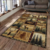 Tapis de sol modernes à poils ras, antidérapants, lavables en machine, épaisseur personnalisable, pour la chambre