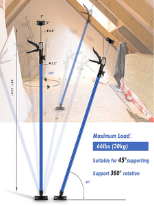 Bâtiments troisième <span class=keywords><strong>main</strong></span> acier cloison sèche réglable rallonge plafond télescopique support rapide tige faisceau 115-290CM - Product Image 6