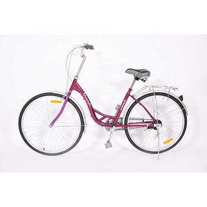 Alta calidad 24 pulgadas Lady City Bike Single Speed con horquilla de acero OEM del fabricante de China - Product Image 3