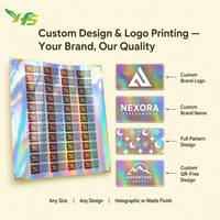 Autocollants holographiques personnalisés, impression d'autocollants en vinyle imperméables, autocollants découpés, autocollants de logo, autocollants adhésifs en PVC