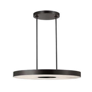 Lámpara de Araña Redonda Moderna Americana de 36 Pulgadas para Sala de Estar, Alabastro, Metal Negro, para Hogar, Hotel, Dormitorio, Comedor, Lámpara Colgante de Mármol Español - Product Image 2