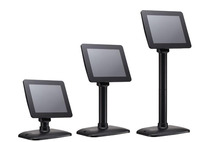Écran POS 7 pouces pour supermarché, écran client 7 pouces 430 nits IPS avec alimentation USB HD-MI pour système de paiement