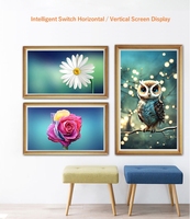 NOUVEAU Écran d'affichage publicitaire LCD 49 pouces à cadre en bois innovant pour restaurants, bars, hôtels Décoration