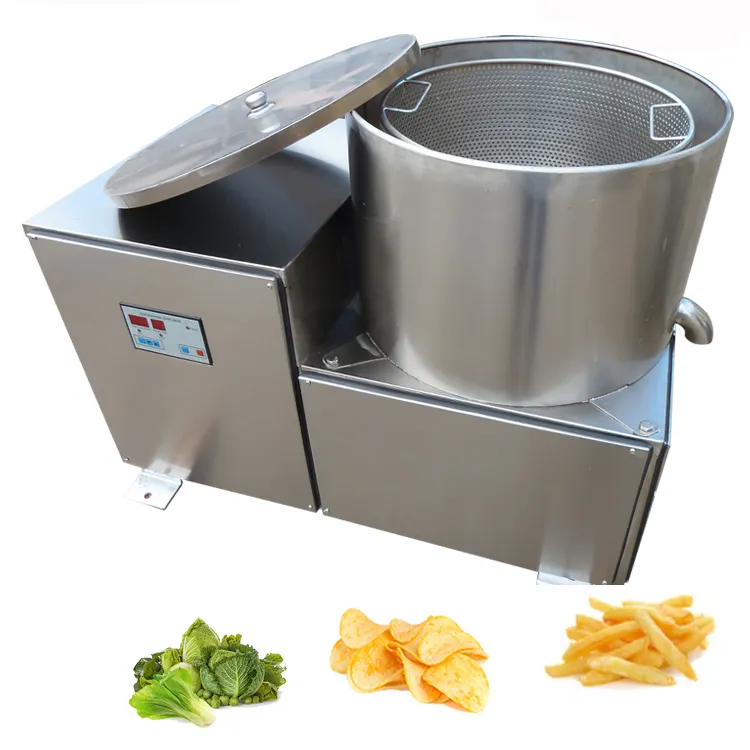Dewatering Machine For Cassava Centrifugal Fried Food Deoiling Machine Potato Chips Deoil Machine