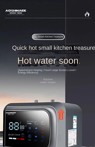 Portátil 220V eléctrico Mini Smart 8L Energy Class IPX4 impermeable carcasa de acero inoxidable hogar cocina almacenamiento <span class=keywords><strong>calentador</strong></span> de agua - Product Image 3