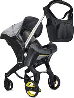 Sac d'accessoires pour poussette de qualité supérieure Organisateur de poussette pour bébé avec porte-gobelet isolé Sacs à couches