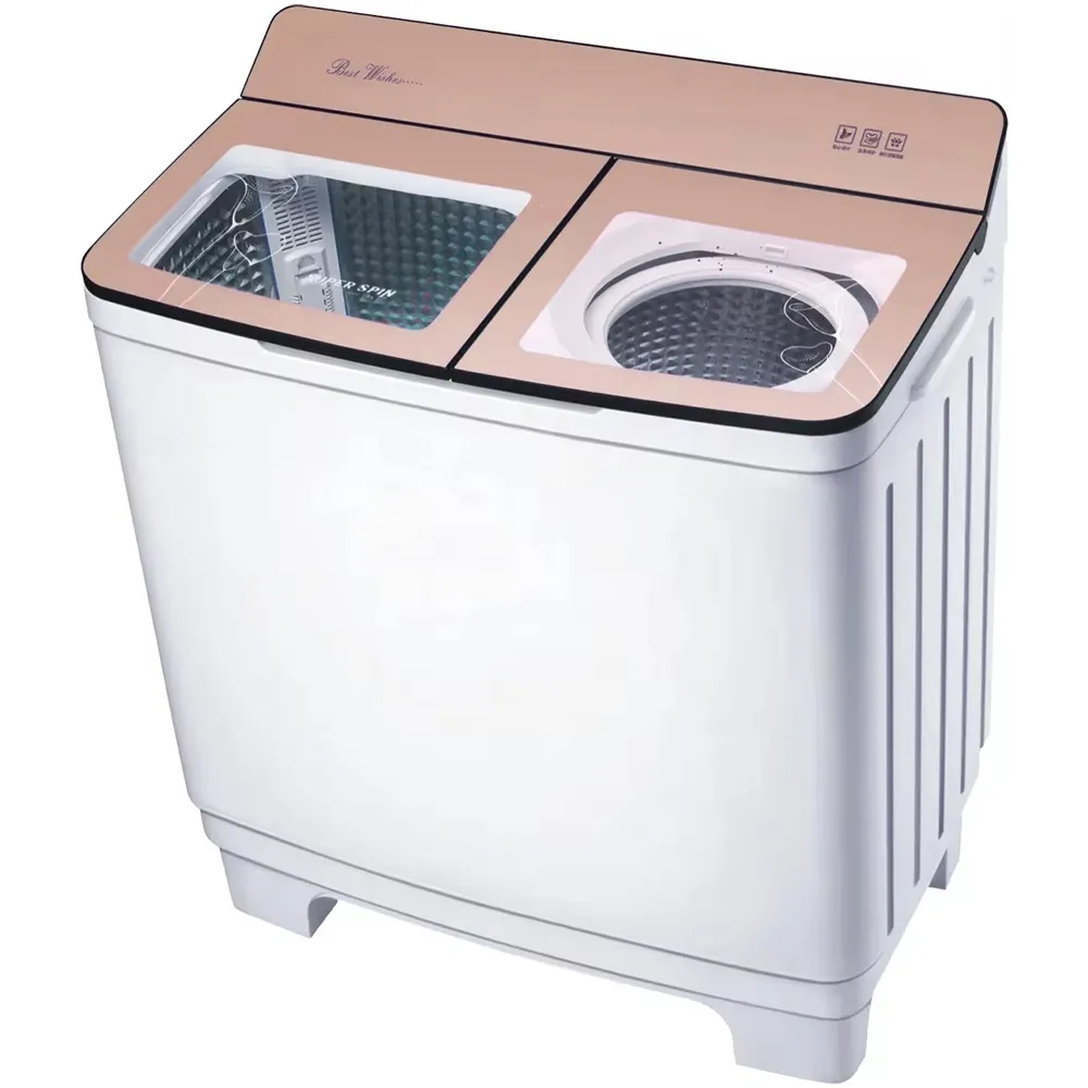 Mesin cuci elektrik beban atas 15kg mesin cuci berdiri bebas pakaian Drum ganda Semi otomatis kapasitas besar untuk rumah