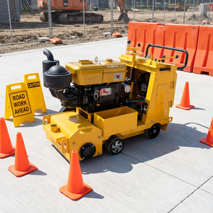Fraiseuse de voirie électrique automotrice pour la découpe et le scarification des sols chauffants, machine de construction - Product Image 1