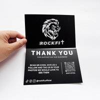 Tarjeta de Felicitación de Lujo con Logotipo Personalizado, Tarjeta de Agradecimiento, Impresión Offset, Estampado en Oro, Barnizado Mate, para Ocasiones Festivas, Papel