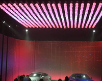 Éclairage de Noël pour événements festifs : Boules cinétiques LED RGB personnalisables et dimmables avec mouvement triphasé et contrôle DMX512