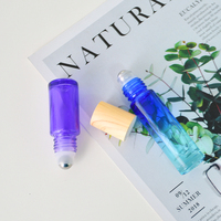 Rouleau de parfum bouteille 5ml 10ml cristal vide déodorant huile essentielle rouleau sur bouteille en verre