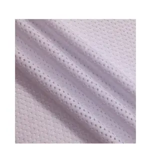 Polyester and spandex mesh fabric jersey round hole hollow quick dry sweat absorbing sports cycling fabric textile