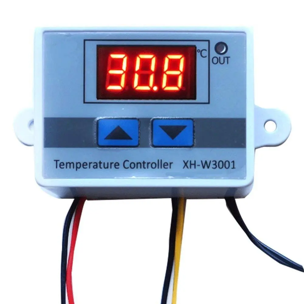 Interruptor termostato digital XH-W3001, controlador de temperatura digital w3001 sensor de resfriamento termostato 12v/24v/220v