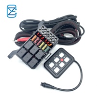 Panneau de commande tactile 60A à 6 relais, 12-24V, étanche IP68, pour bateau, camion, VTT