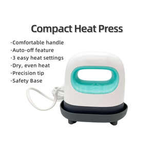 Presse à chaud compacte, mini-machine, machine manuelle de transfert de chaleur pour étiquettes DIY - Product Image 5
