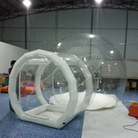 Dôme gonflable transparent en PVC pour enfants, type igloo, avec tunnel, taille personnalisée, garantie 3 ans, pour l'extérieur