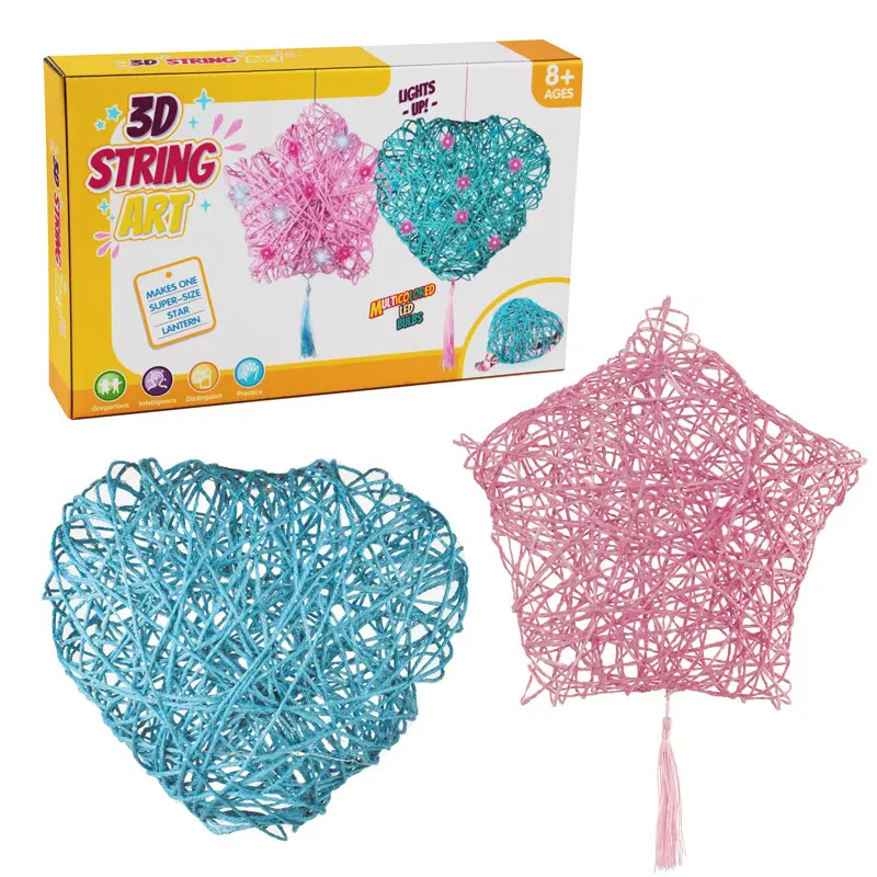 ศิลปะและหัตถกรรมสําหรับเด็ก 3D String Art ชุดสําหรับเด็ก 7 8 9 10 ปีสาวของขวัญอายุ 7-12 ปีของเล่น