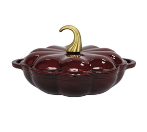 Batterie de cuisine <span class=keywords><strong>en</strong></span> forme de citrouille irrégulière, très demandée, comprenant des casseroles et des faitouts <span class=keywords><strong>en</strong></span> émail <span class=keywords><strong>pour</strong></span> la cuisine, écologiques et antiadhésives - Product Image 6