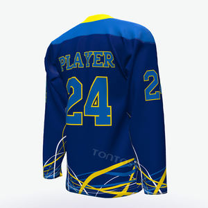 Impression numérique par sublimation Maillot de hockey vierge personnalisé Vêtements de hockey sur glace de l'équipe Vêtements de sport Chemises de hockey sur glace pour hommes - Product Image 5